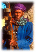 Ethiopian man with gun