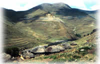 mountain village in Lesotho