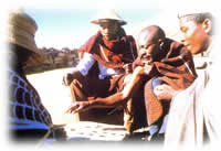 groups of men in Lesotho