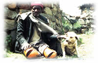 disabled man in Lesotho