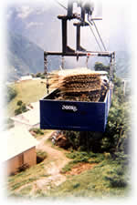 mountain lift for freight in Nepal