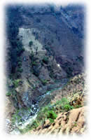 mountain valley in Nepal