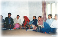 gathering of people in Shimshal, Pakistan