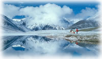 mountain lake in Shimshal, Pakistan