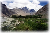mountain scene in Shimshal, Pakistan